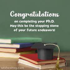 congratulations on phd degree