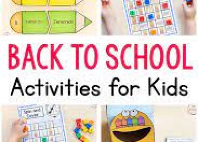 Back to School Activities for Teachers From Pre School to Middle School