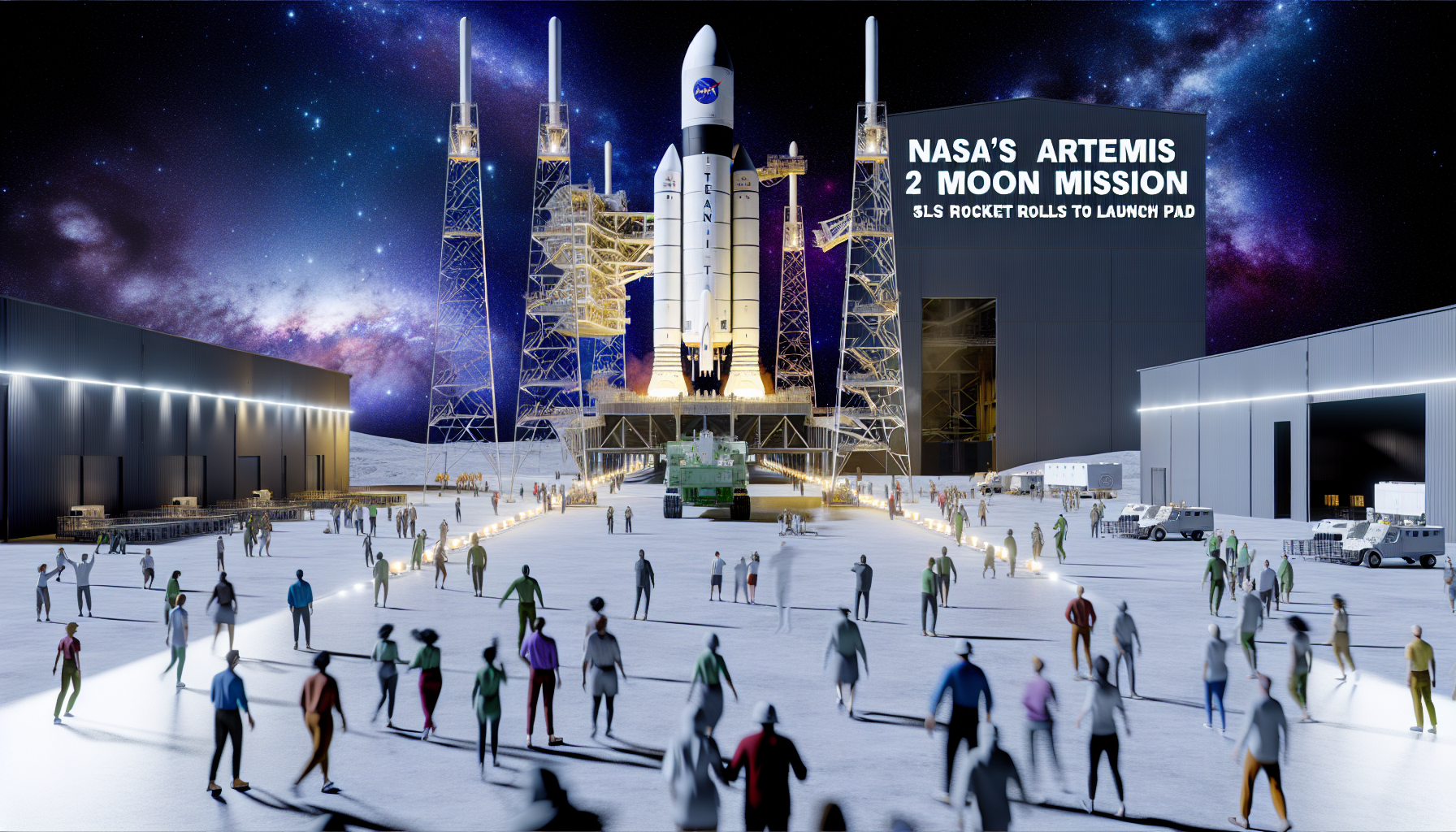 NASA's Artemis 2 Moon Mission: SLS Rocket Rolls Out to Launch Pad ...
